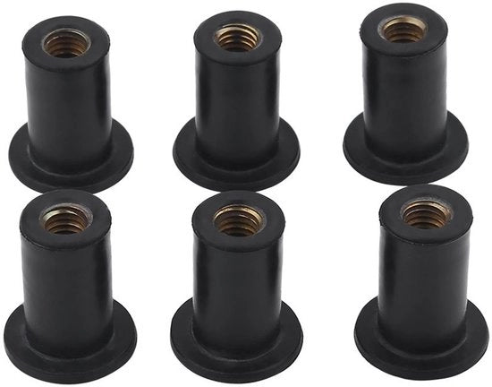Set di viti di gomma 6 pezzi - Viti di gomma - Viti di ottone - Viti di ricambio - Viti di tenuta - Durature e resistenti