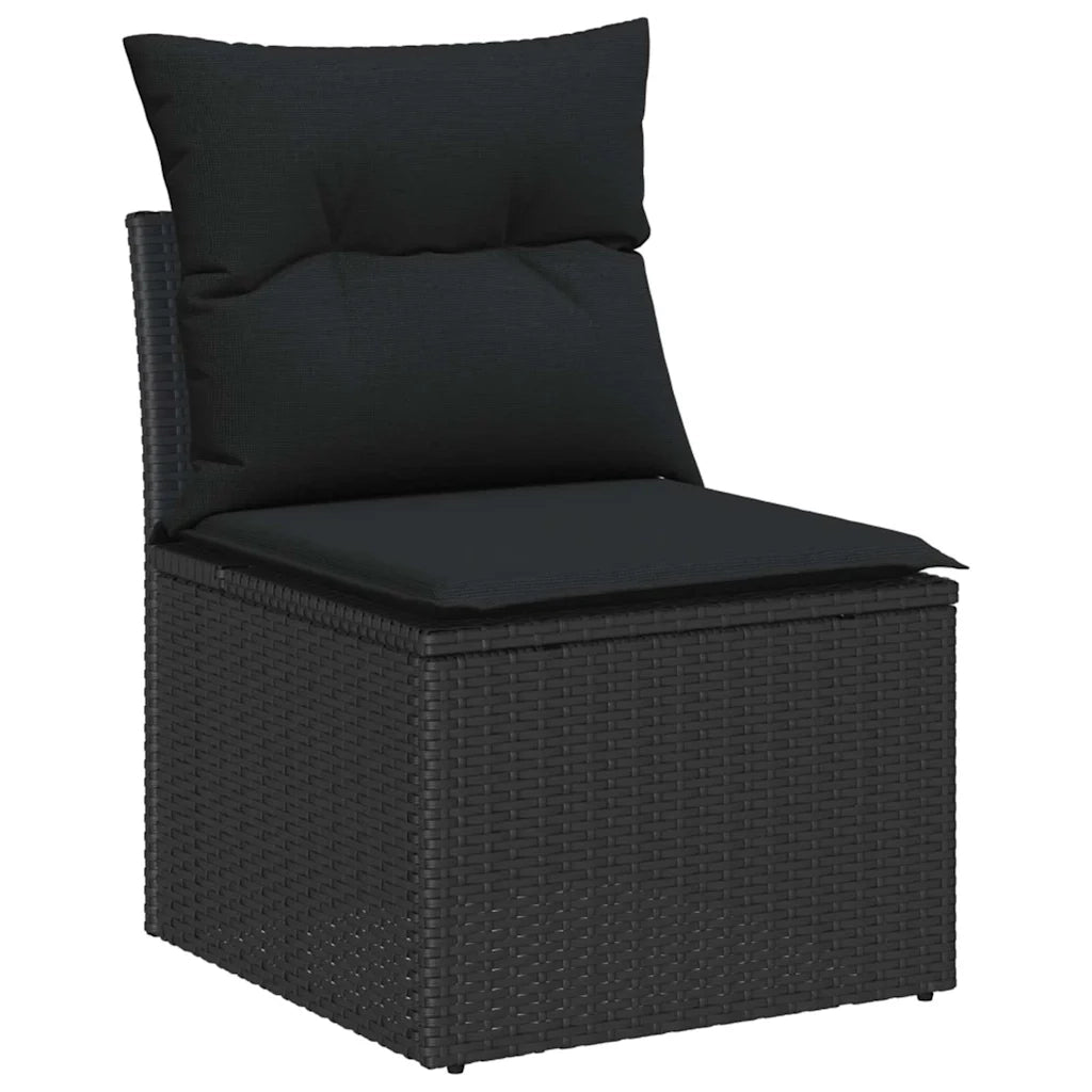 Set Divano da Giardino con cuscino 8 pcs polyrattan