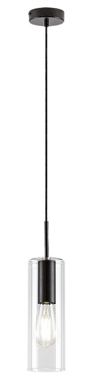 Lampada a sospensione Rabalux Esta E27 1 luce nero opaco
