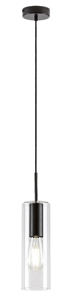 Lampada a sospensione Rabalux Esta E27 1 luce nero opaco