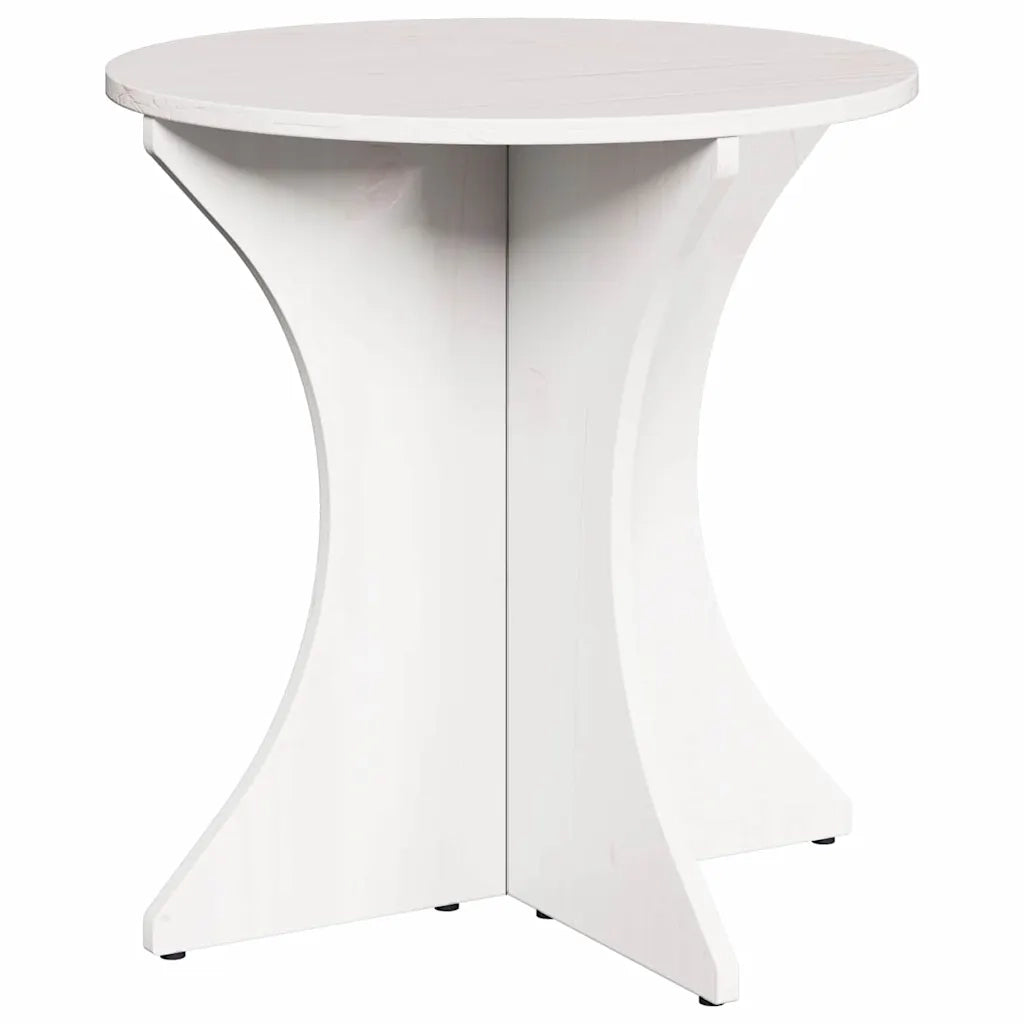 Tavolino da salotto 2 pcs Bianco Legno di pino massello 873566