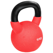 Kettlebell 10 kg ¨C Minimal ¨C 19x12x22cm rosso e nero