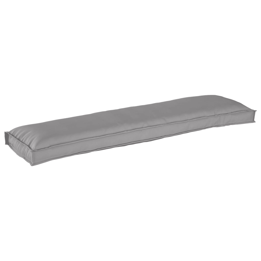 Cuscini per panchina 2 pezzi Grigio 150x40x8 cm Tessuto Oxford