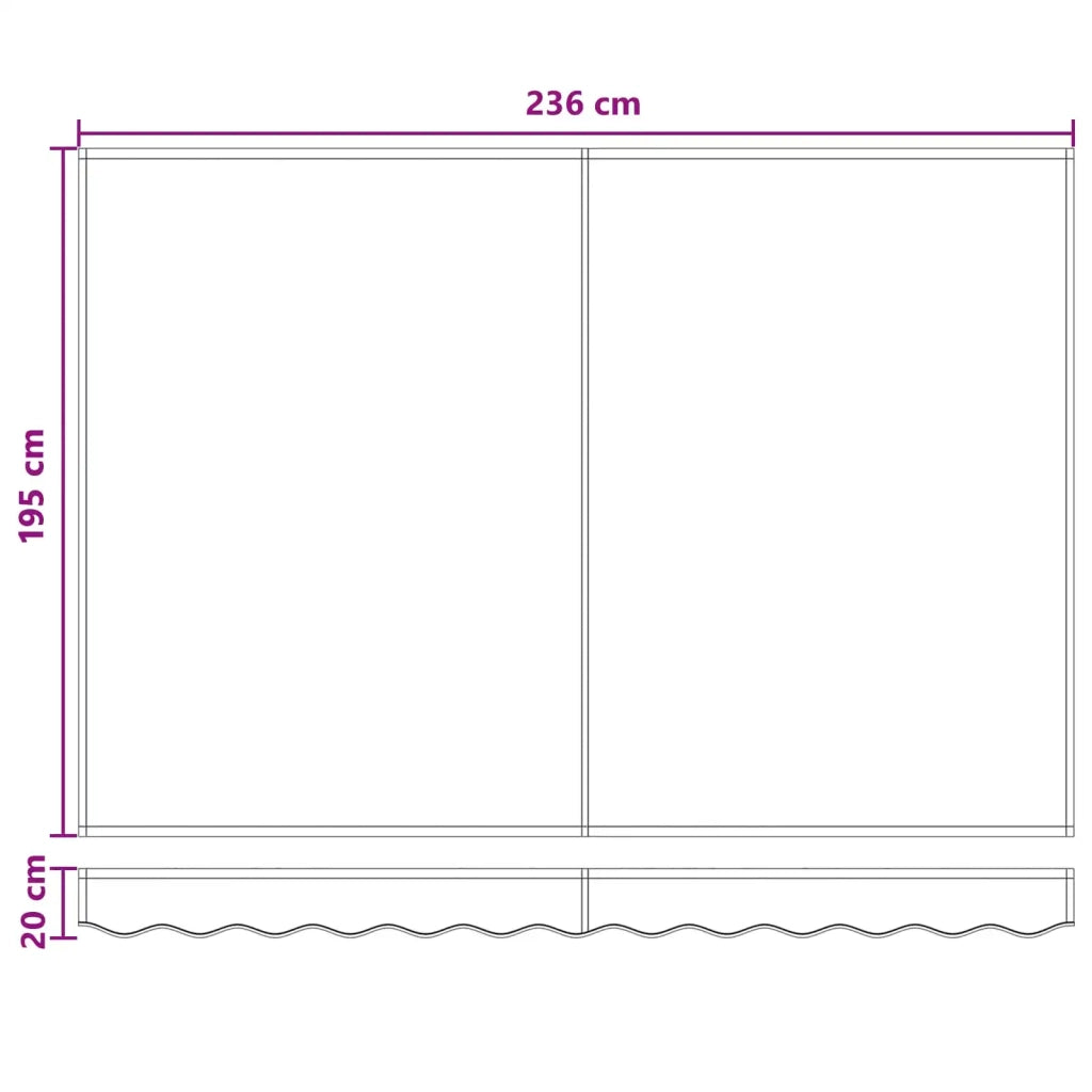 Telo di ricambio per tenda da sole Verde Scuro 2,5 x 2 m 964576