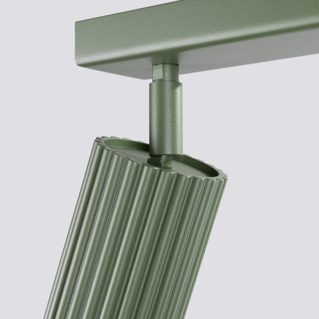 Lampada da soffitto KARBON 3L verde oliva