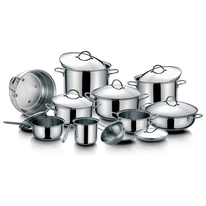 Barazzoni 266104022 Bonita Tegame 22 cm Acciaio inox con Fondo Termoradiante Adatto a Tutte le Fonti di Calore incluso Induzione colore Acciaio inox