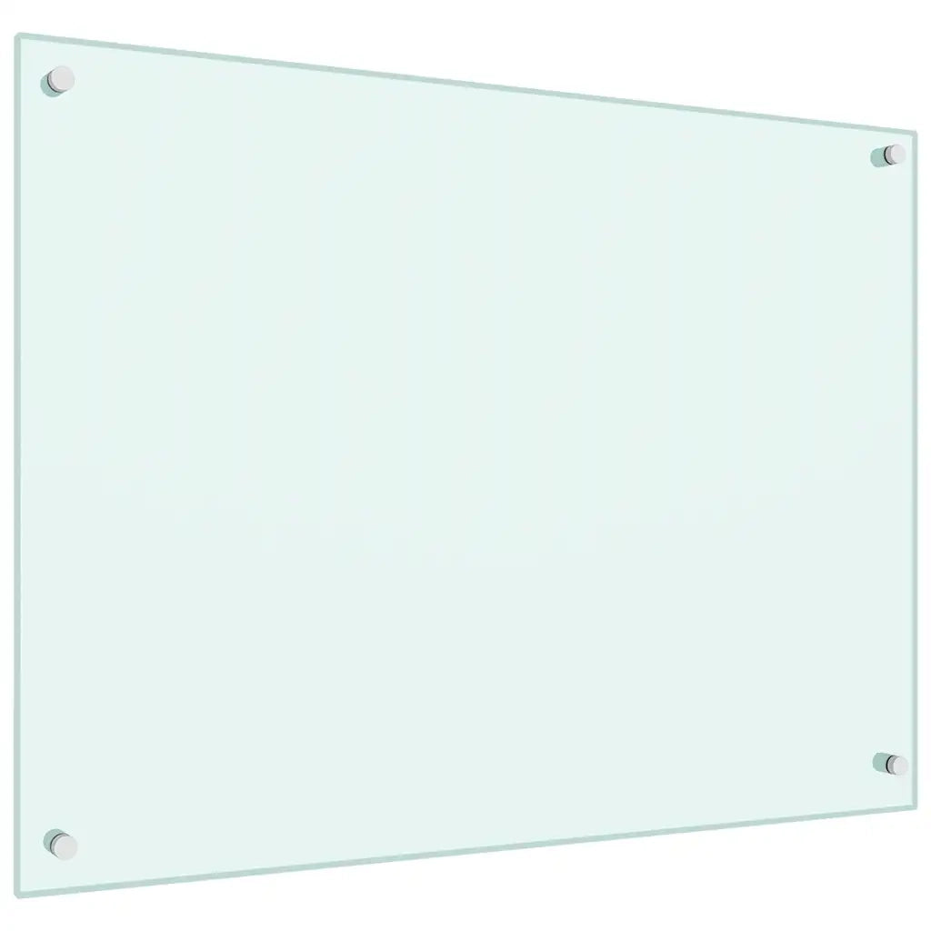 Paraschizzi per Cucina Color Latte 80x60 cm in Vetro Temperato 249456