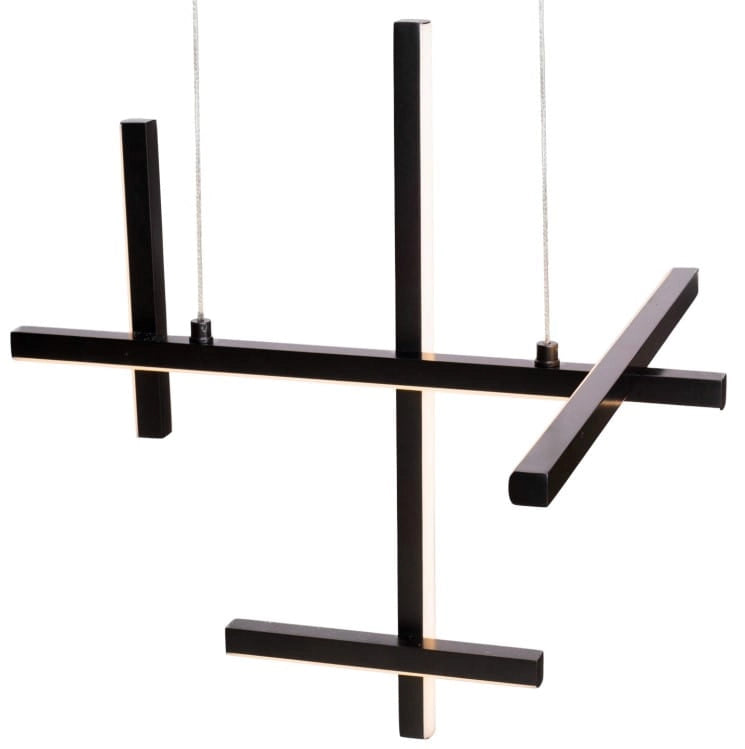 Lampada a sospensione geometrica nera SOHO LED 27W Maxlight