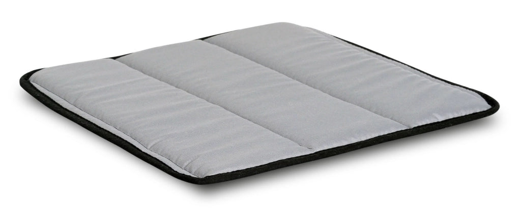 Cuscino trapuntato impermeabile AIO FACTORY 50x50 cm, cuscino da giardino grigio scuro