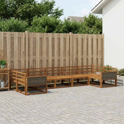 Set di divani da esterno 7 pcs Naturale