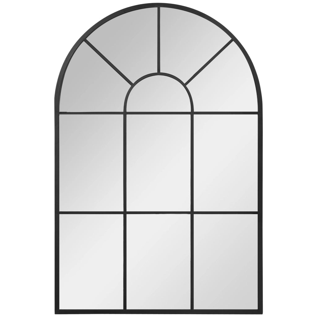 Specchio da parete ad arco ¨C Minimal ¨C Nero 91x60 cm