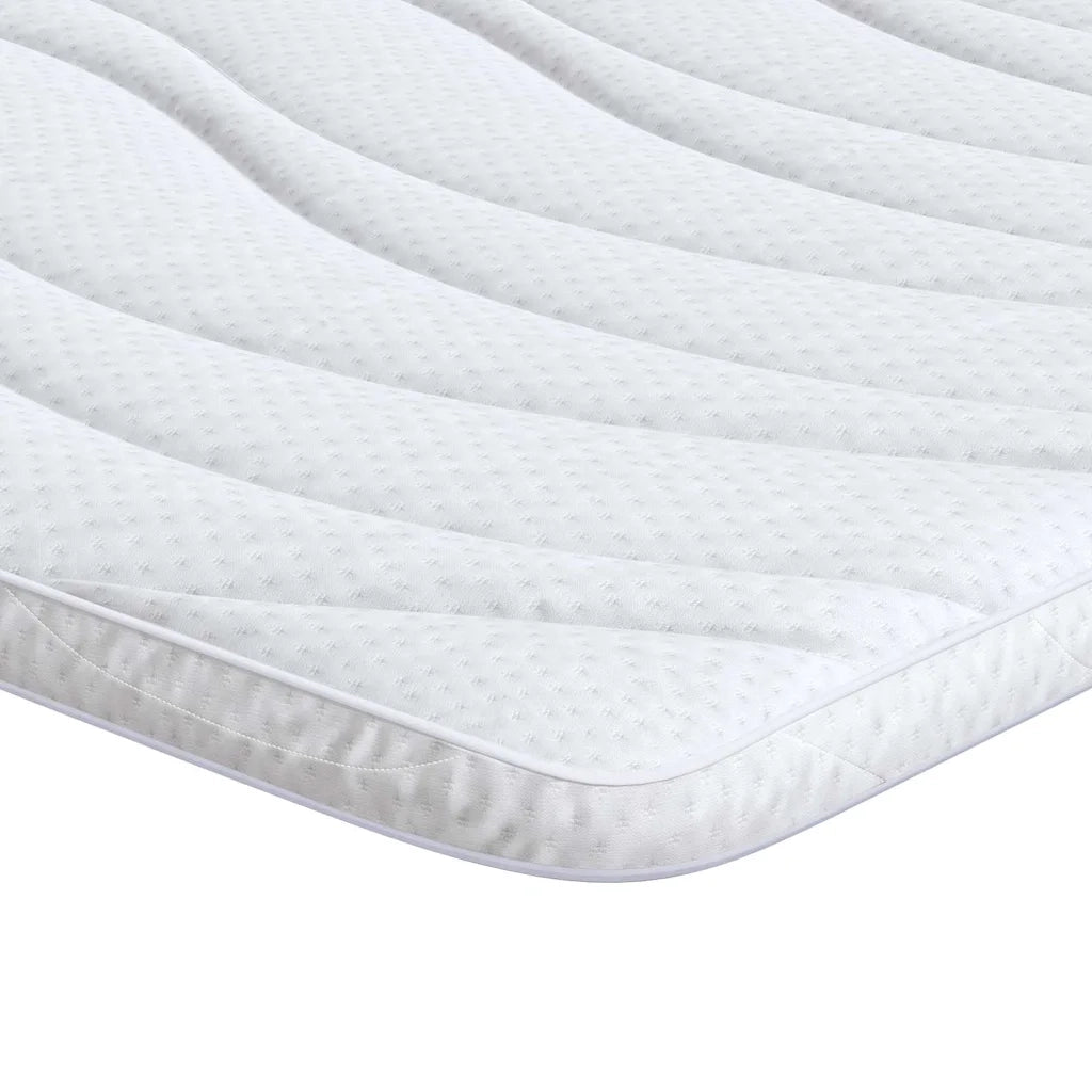 Topper per materasso Bianco 90 x 200 cm Tessuto a maglia 4106415