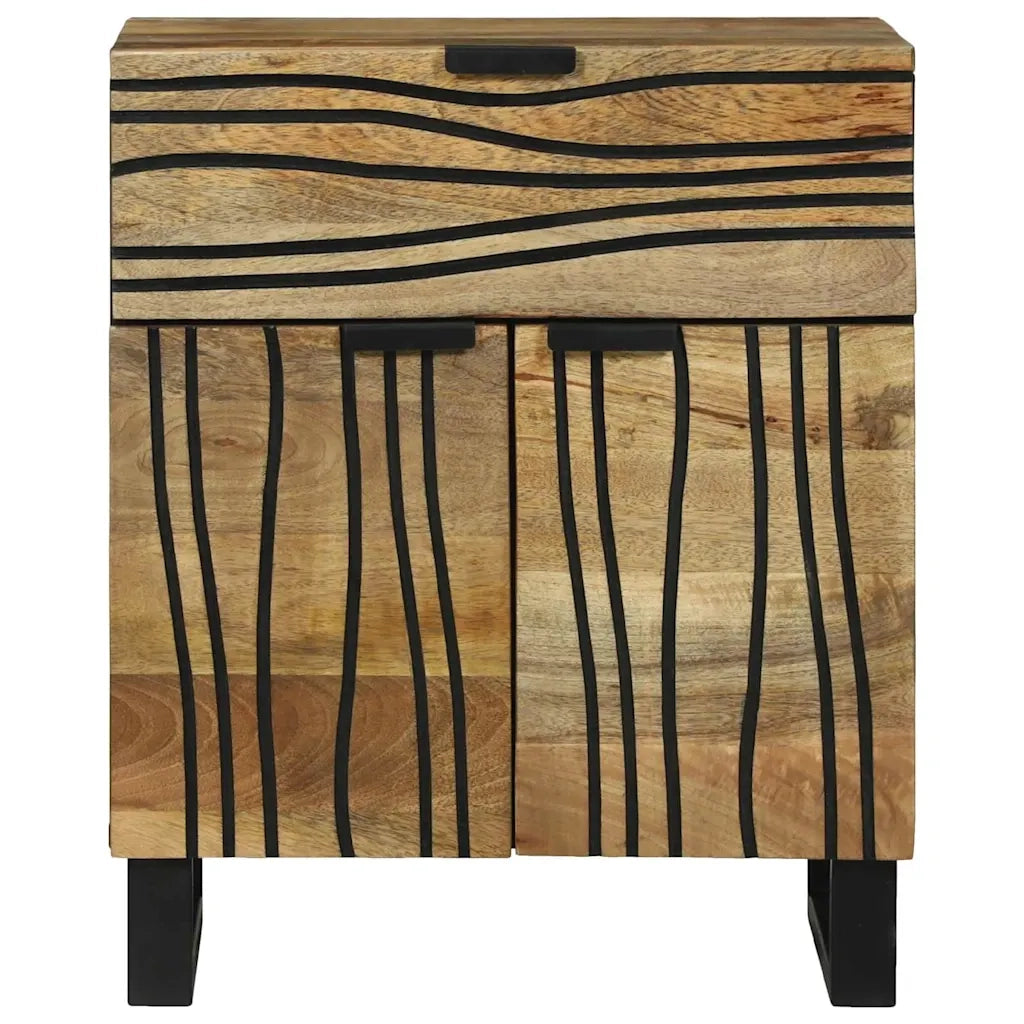 Comodino | Armadio da Notte | Mobiletto da notte Naturale 50 x 33 x 60 cm Legno ingegnerizzato