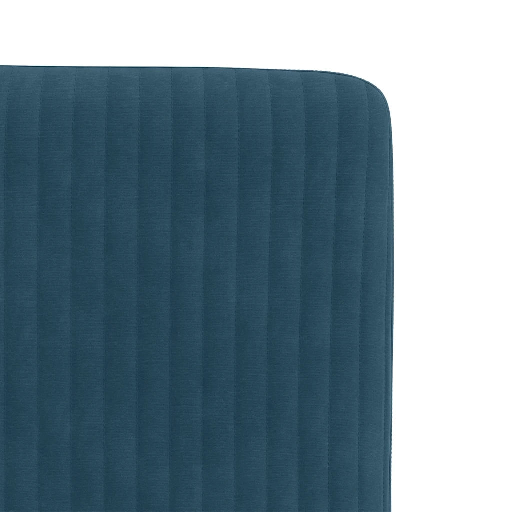 Sedie da Pranzo 2 pz Blu in Velluto 4101196