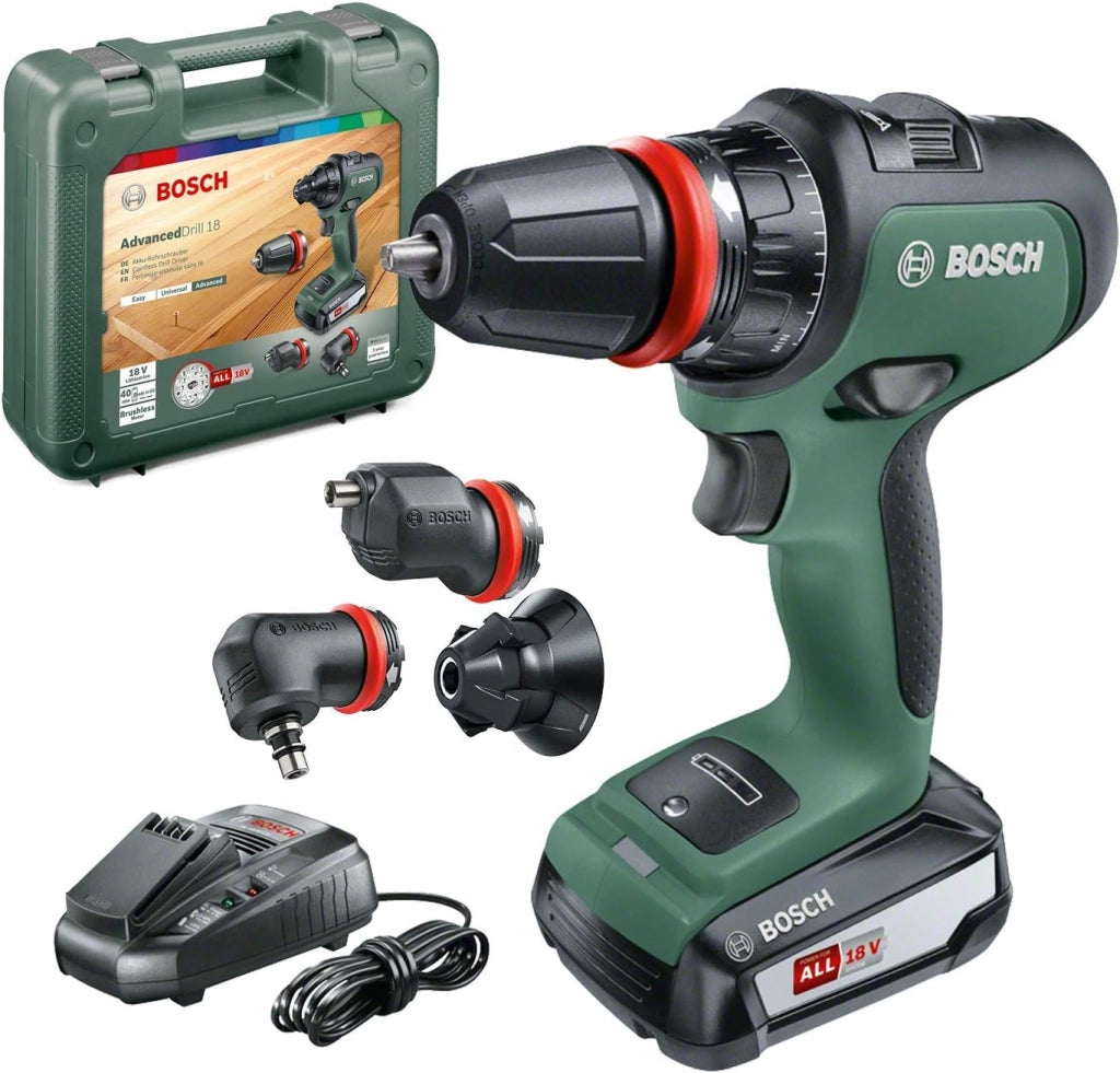 TRAPANO BOSCH BATTERIA LITIO 18V. ADVACED IMPACT 18 + VALIGETTA E ACCESSORI