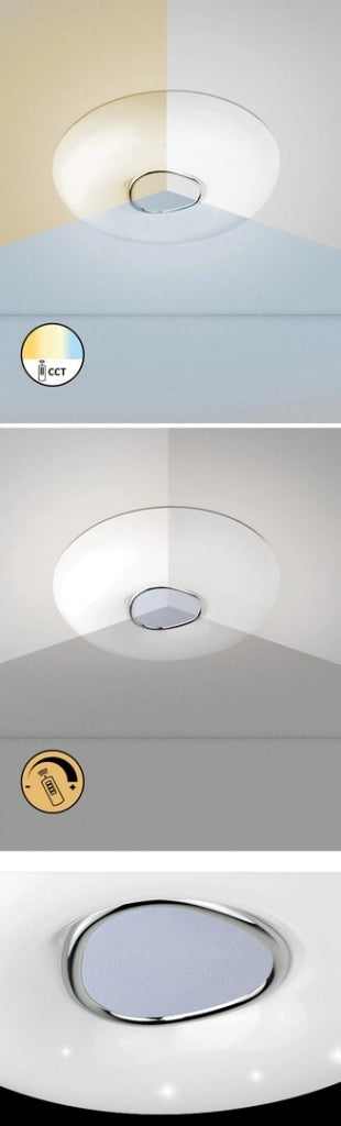 Plafoniera LED dimmerabile Tayla Rabalux 50cm bianca