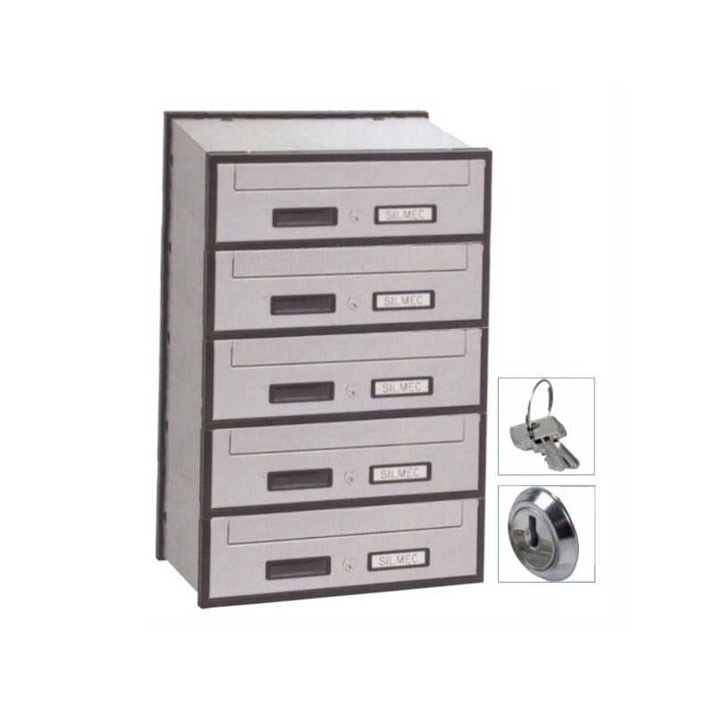 Casellario Oriz 5P Acc Silver 5B1-501 Silmec