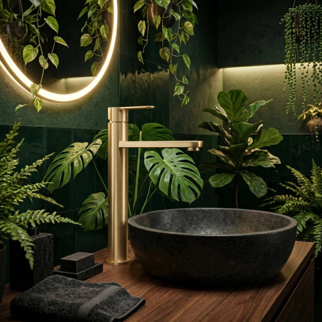 Rubinetto Da Bagno Rea Arcos Brush Gold