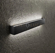 Applique in alluminio nero Rummo LED 30W 3000K CRI?90 2400Lm l.81cm biemissione