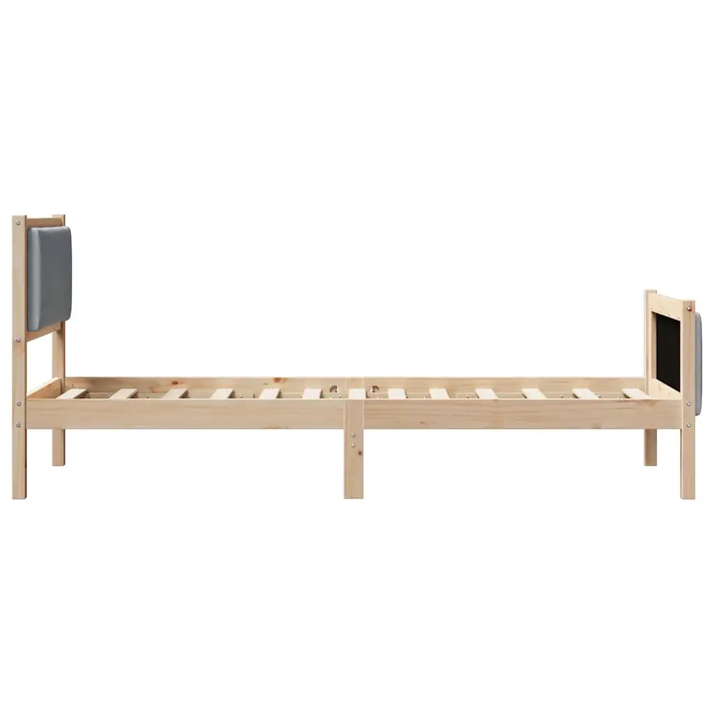 Struttura del letto-Giroletto Grigio chiaro 75 x 190 cm Tessuto 909703