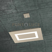 CARPET SOSPENSIONE RETTANGOLARE PICCOLA 4 LUCI SABBIA 1137-SRP-SA