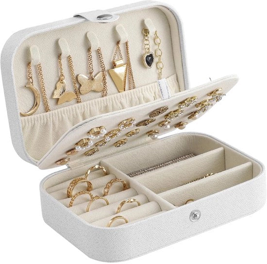 Cassetto per gioielli grande capacità - Organizzatore di gioielli - Scatola di conservazione - Impermeabile - Duraturo - Progetto elegante - Scatola per gioielli