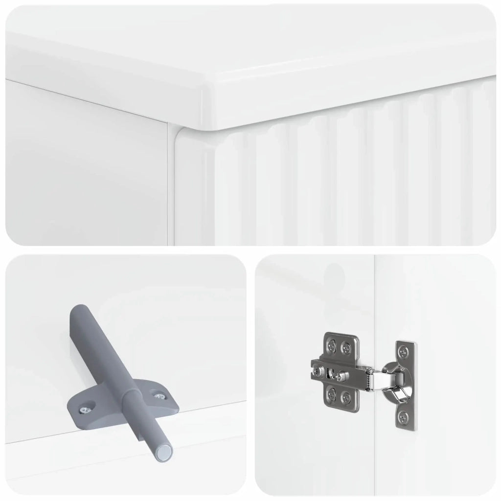 Set di armadietti da bagno in 3 pezzi ARNHEM Bianco Lucido 3417445