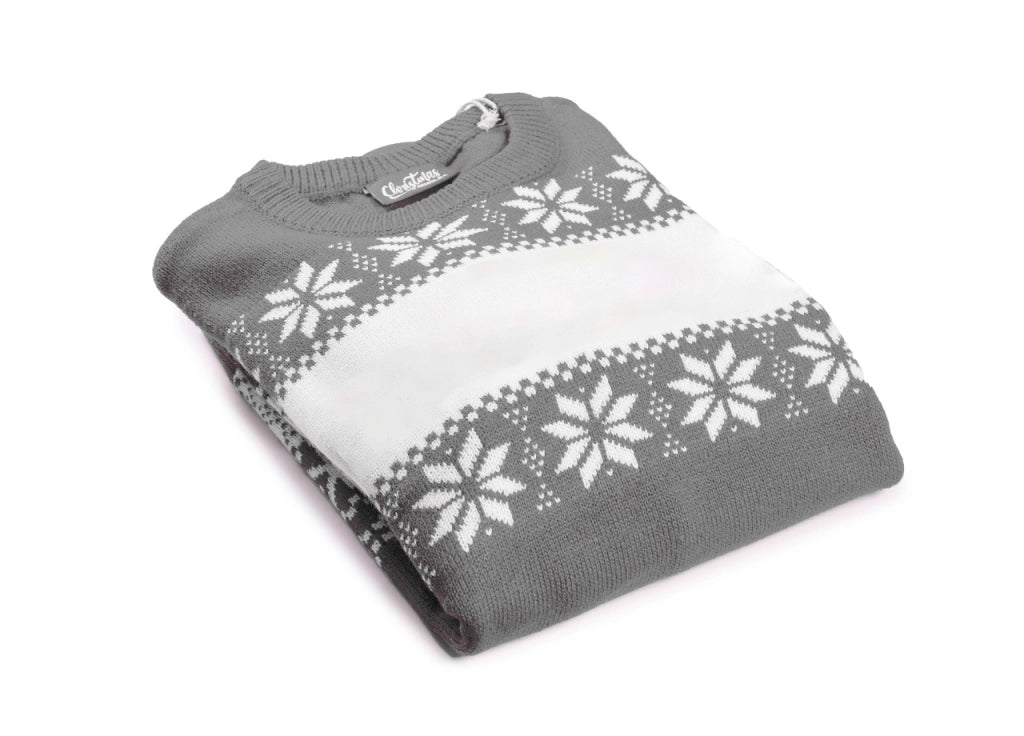 Maglione Natalizio Maglioncino Xmas Pullover Girocollo Winter Per Adulto - XXL - Winter Grigio