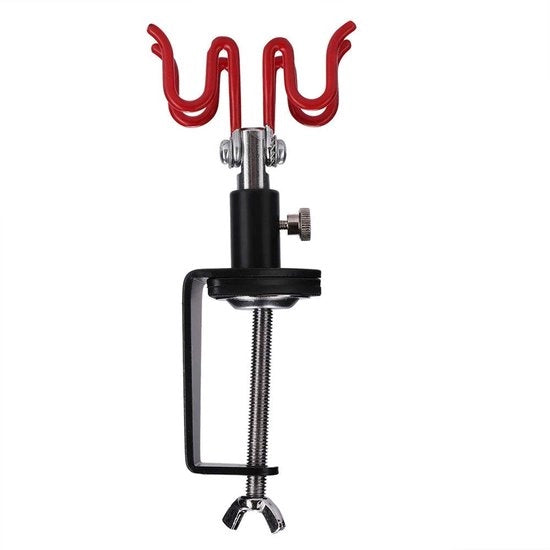Sostegno per Airbrush Ergonomico - Montaggio su Tavolo - Due Airbrush - Portatile - Leggero - Massima Efficienza - Appoggio per Airbrush
