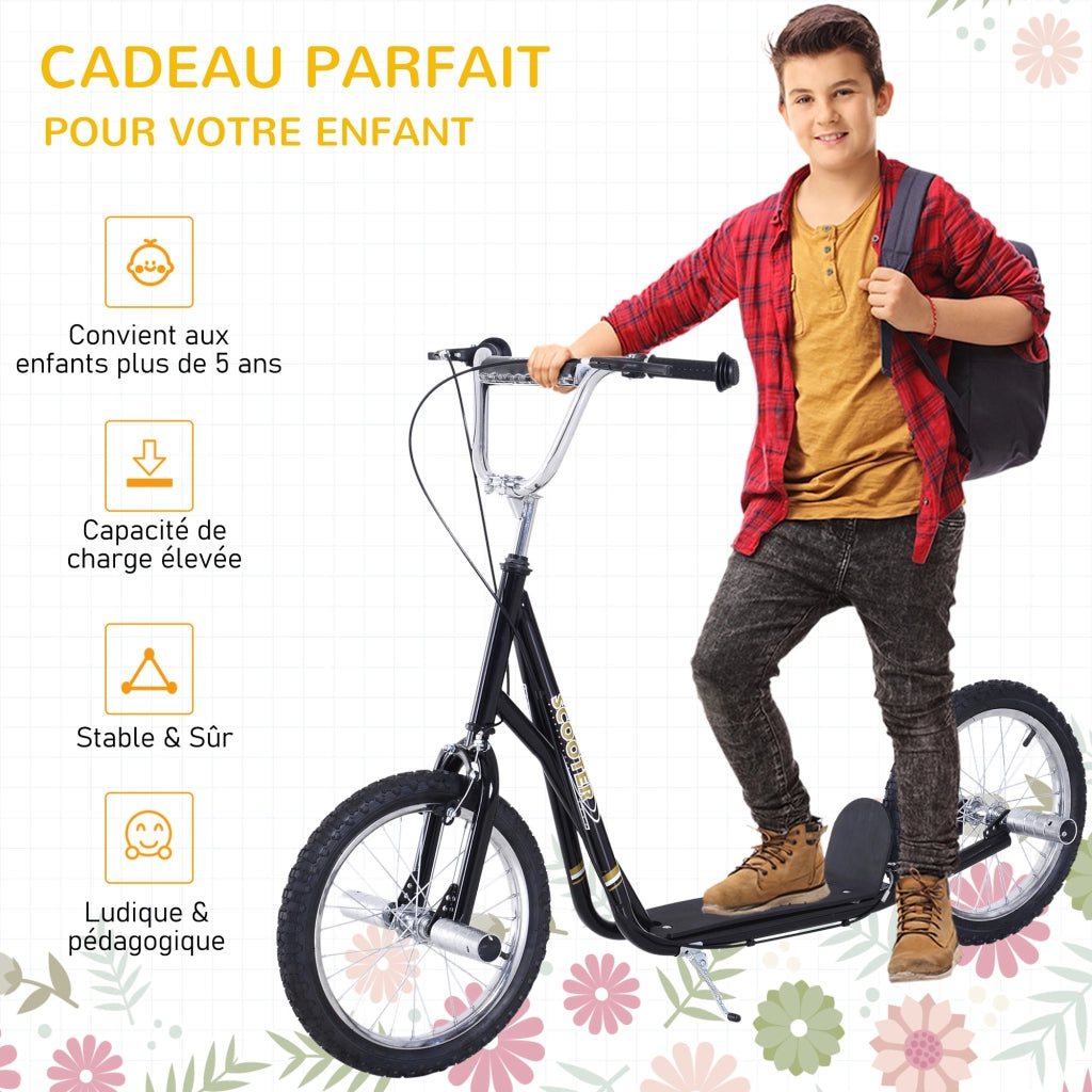 Trottinette Grandi Ruote Pneumatiche ¨C Minimal ¨C Acero Nero