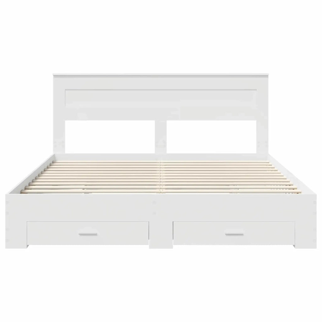 Struttura del letto Bianco 180 x 200 cm Legno multistrato 3409958
