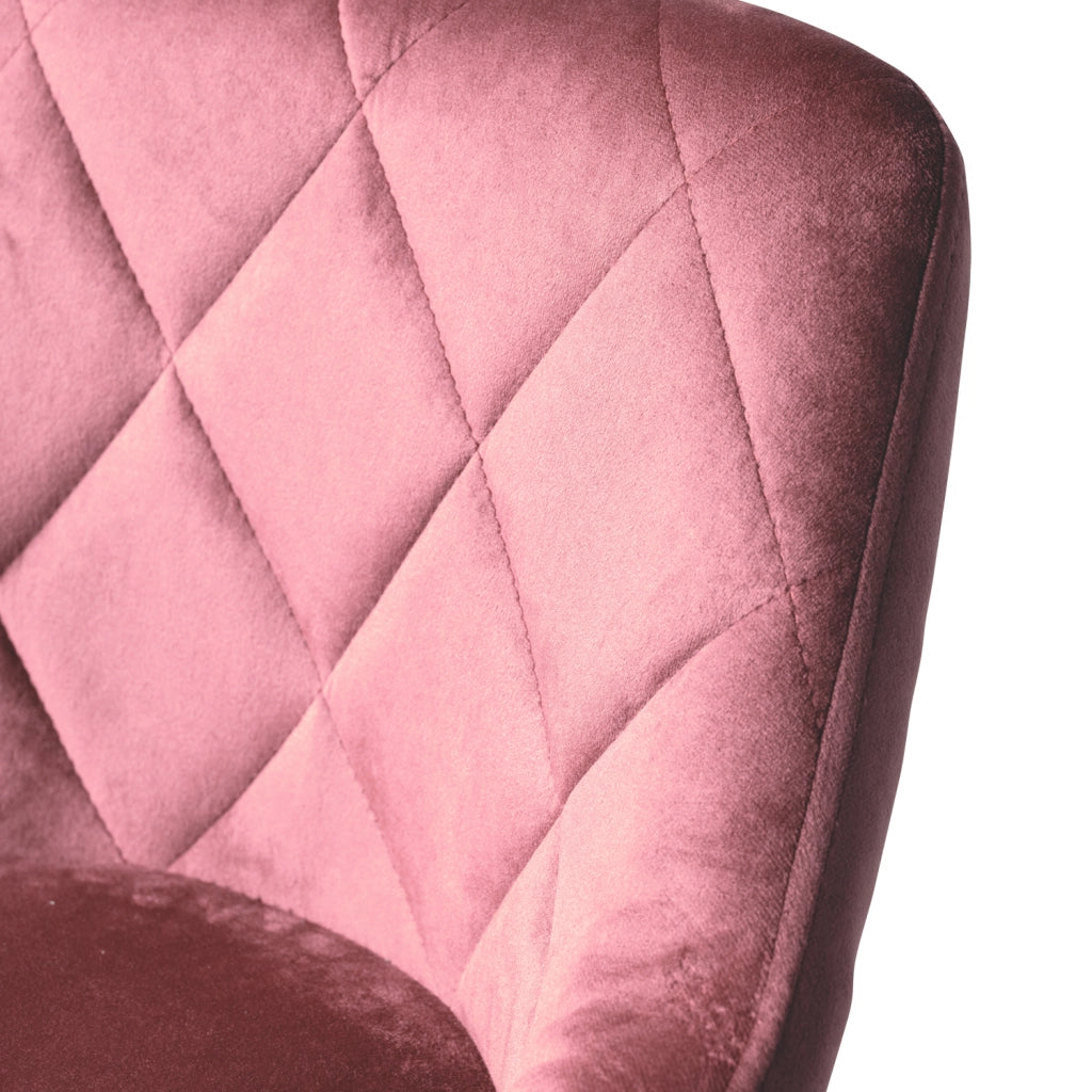 Sgabello da bar in velluto rosa ROBIN