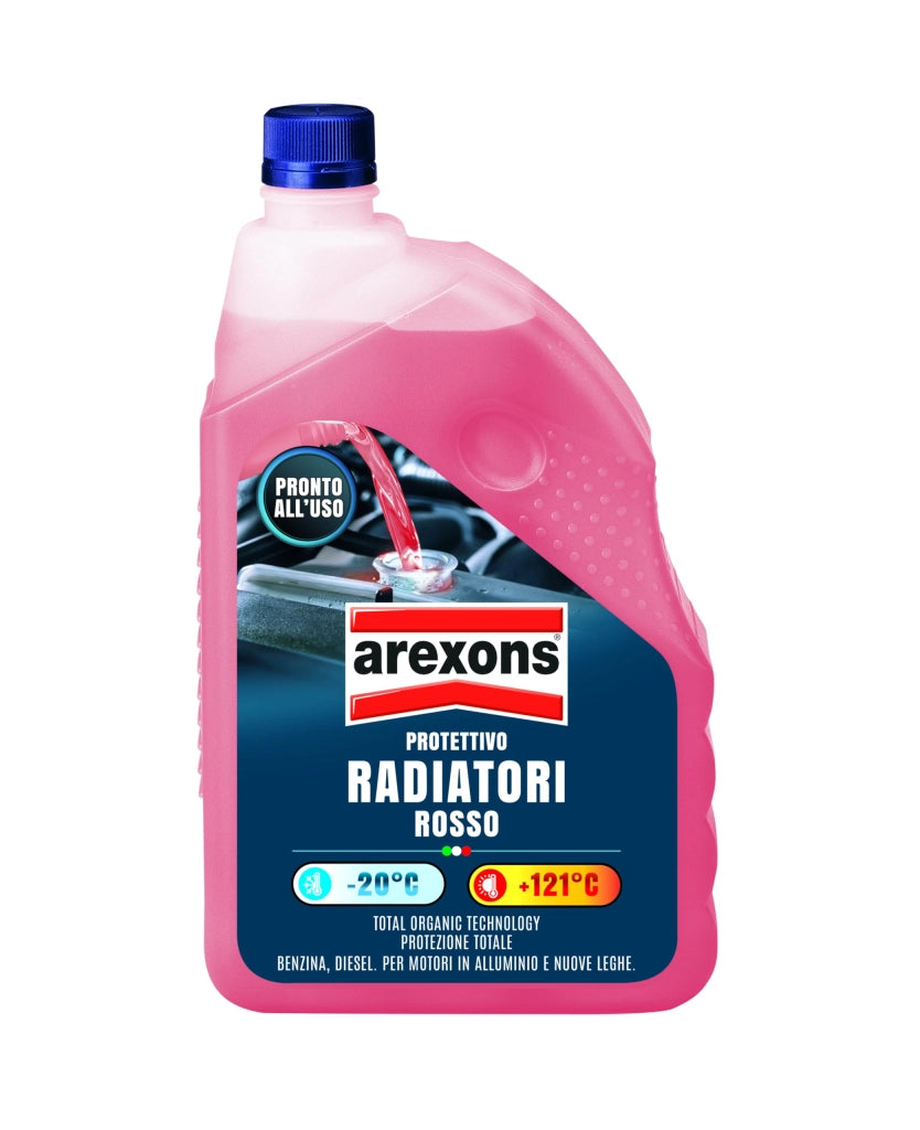 Liquido Radiatori Pronto All Uso Rosso Arexons 2 l