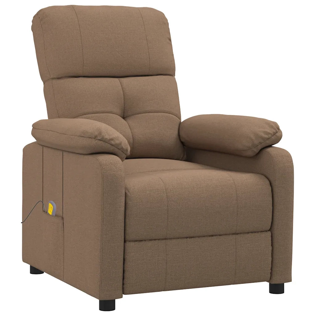 Poltrona Massaggiante Marrone in Tessuto 289676