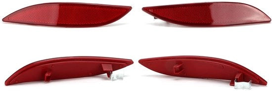 Riflettore di Bumper Posteriore - Componenti di Ricambio - ABS - Lato Posteriore - Accessorio per Auto