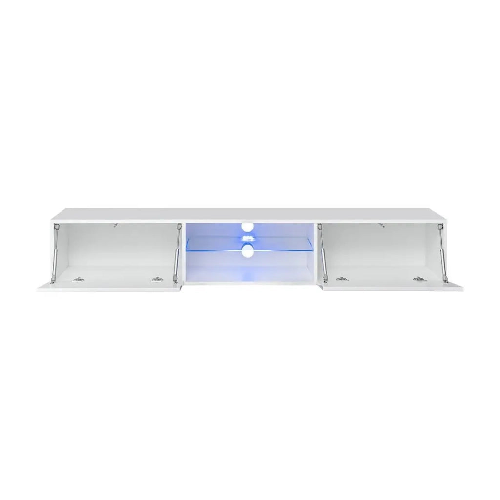 Set mobili da soggiorno SWITCH XXI – LED – Nero lucido – Composizione murale design