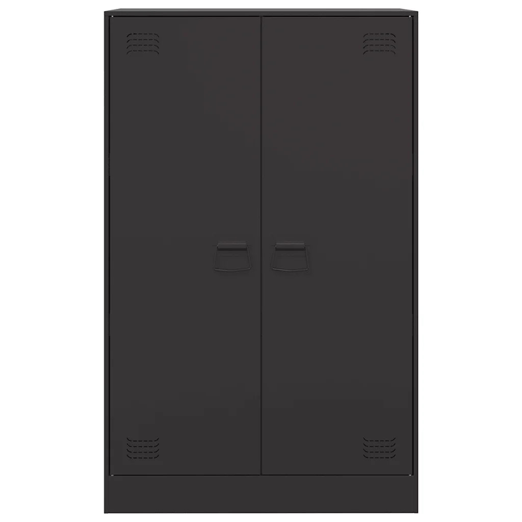 Credenza Nera 67x39x107 cm in Acciaio 841661