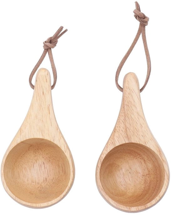 Bicchiere in Legno di Cuoio - 25 ml - Design Portatile - 2 Pezzi - Materiale di Alta Qualità in Cuoio - Bicchiere da Campeggio