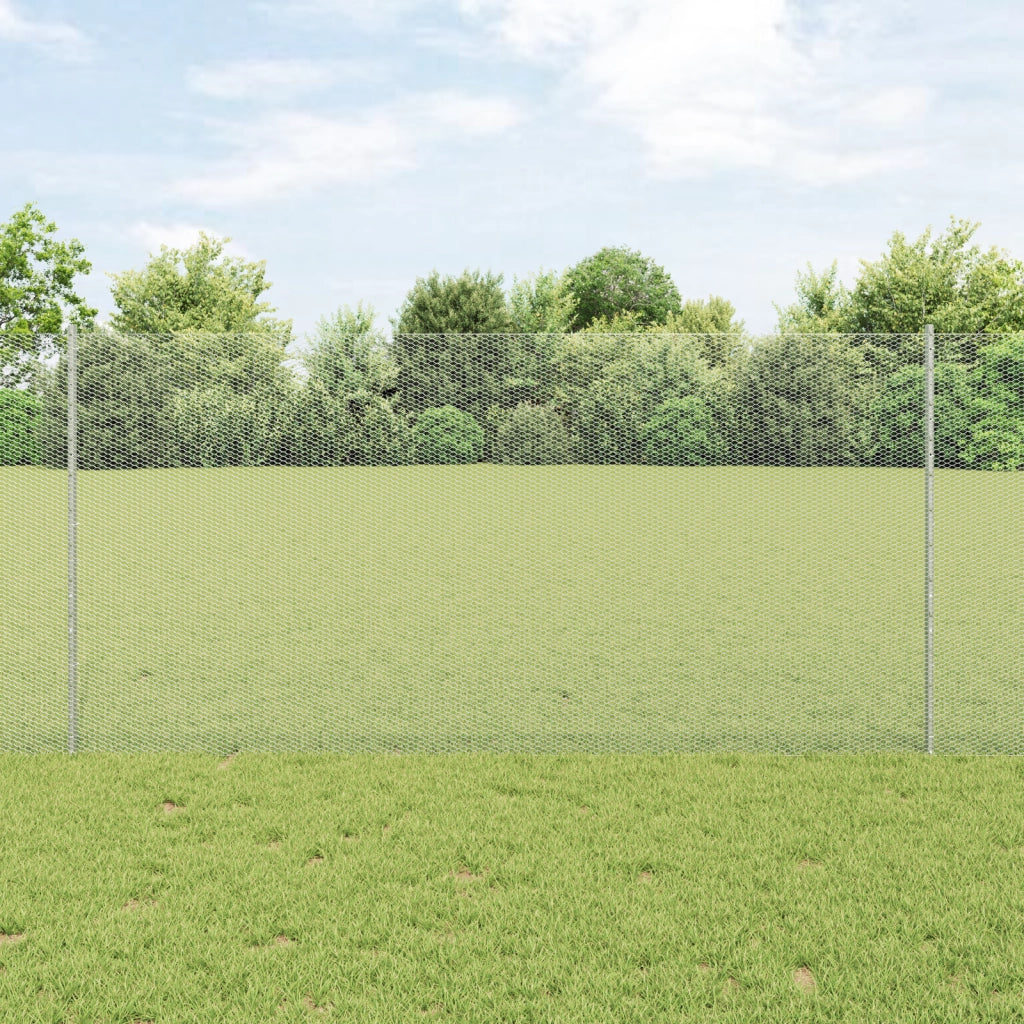 Posti per Recinzione 10 pz U-Channel 120 cm Acciaio Zincato