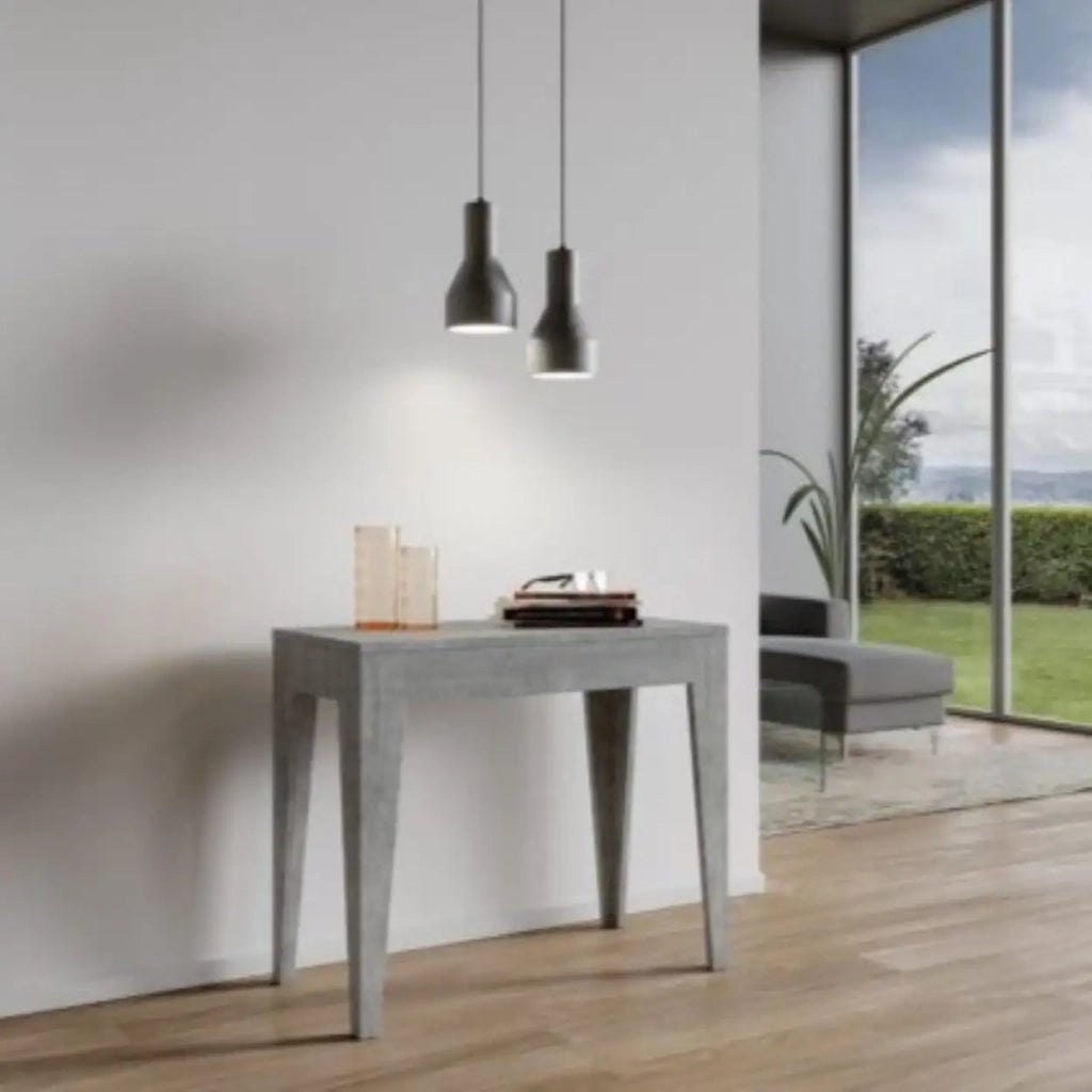 Consolle allungabile 90x42/198 cm Isotta Small Cemento