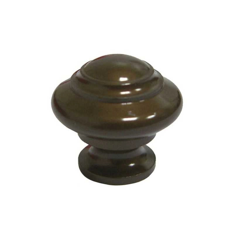 Pomolo Sagomato Ottone Bronzato mm 25