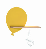 Applique Candellux Baloon gialla legno LED 4W 4000K