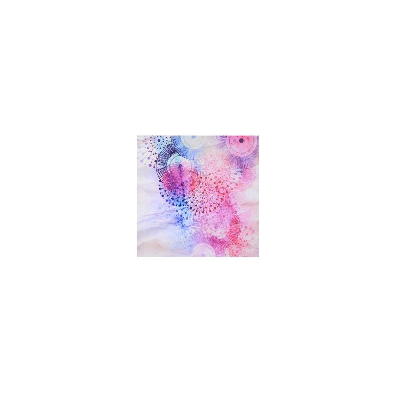 Quadro stampa bluetooth blu fucsia cm 60x60x4