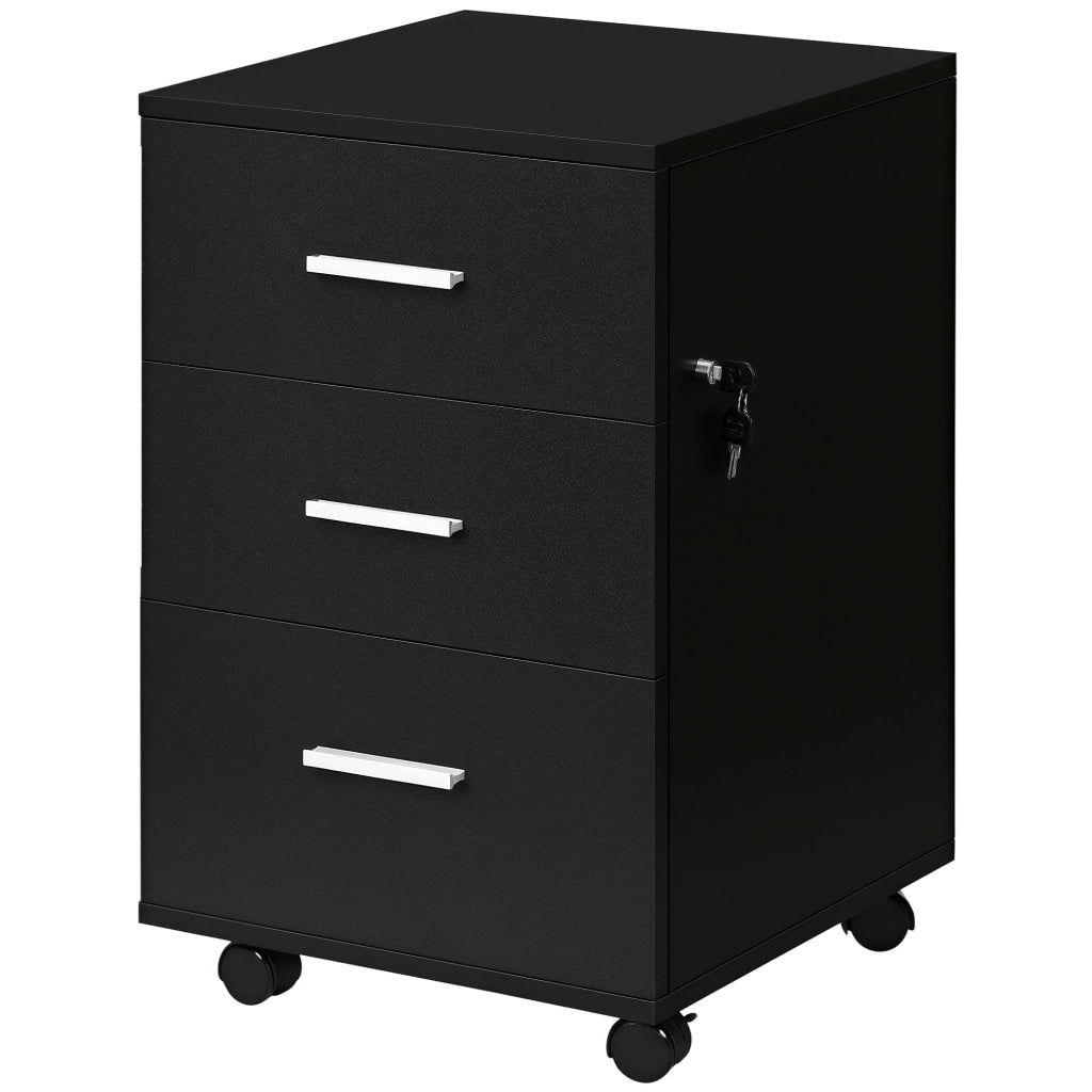 Scrivania con cassetti ¨C zephmum ¨C 40x40x61.5 cm nero