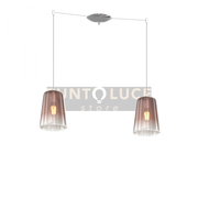 SOSPENSIONE CROMO SPOSTABILE 2 LUCI RAME 1164CR-S2 S-RA