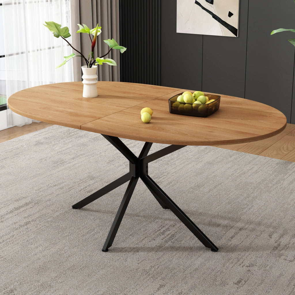 TAVOLO da pranzo 120x80x75,5 cm MDF Naturale per 4-6 persone