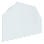 Piastra in vetro per camino Trasparente 80 x 50 cm Vetro CFW2155231