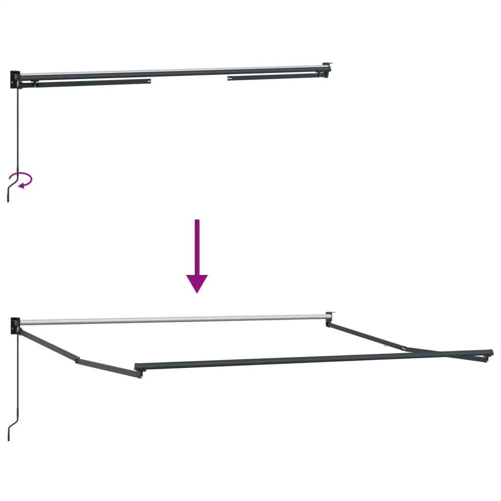 Tenda da Sole | Tenda retrattile Bianco 350 x 250 cm