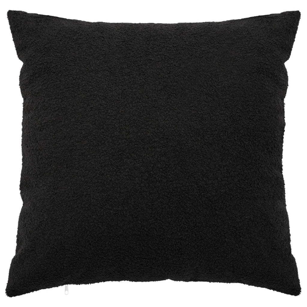Federa 2 pcs HEERLEN Nero 65 x 65 cm Bouclé 912965