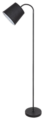 Lampada da terra Rabalux Godric nera E27 25W 141 cm
